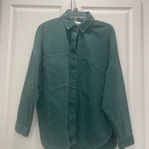 Zara Casual Button Down Shirt in Classic White